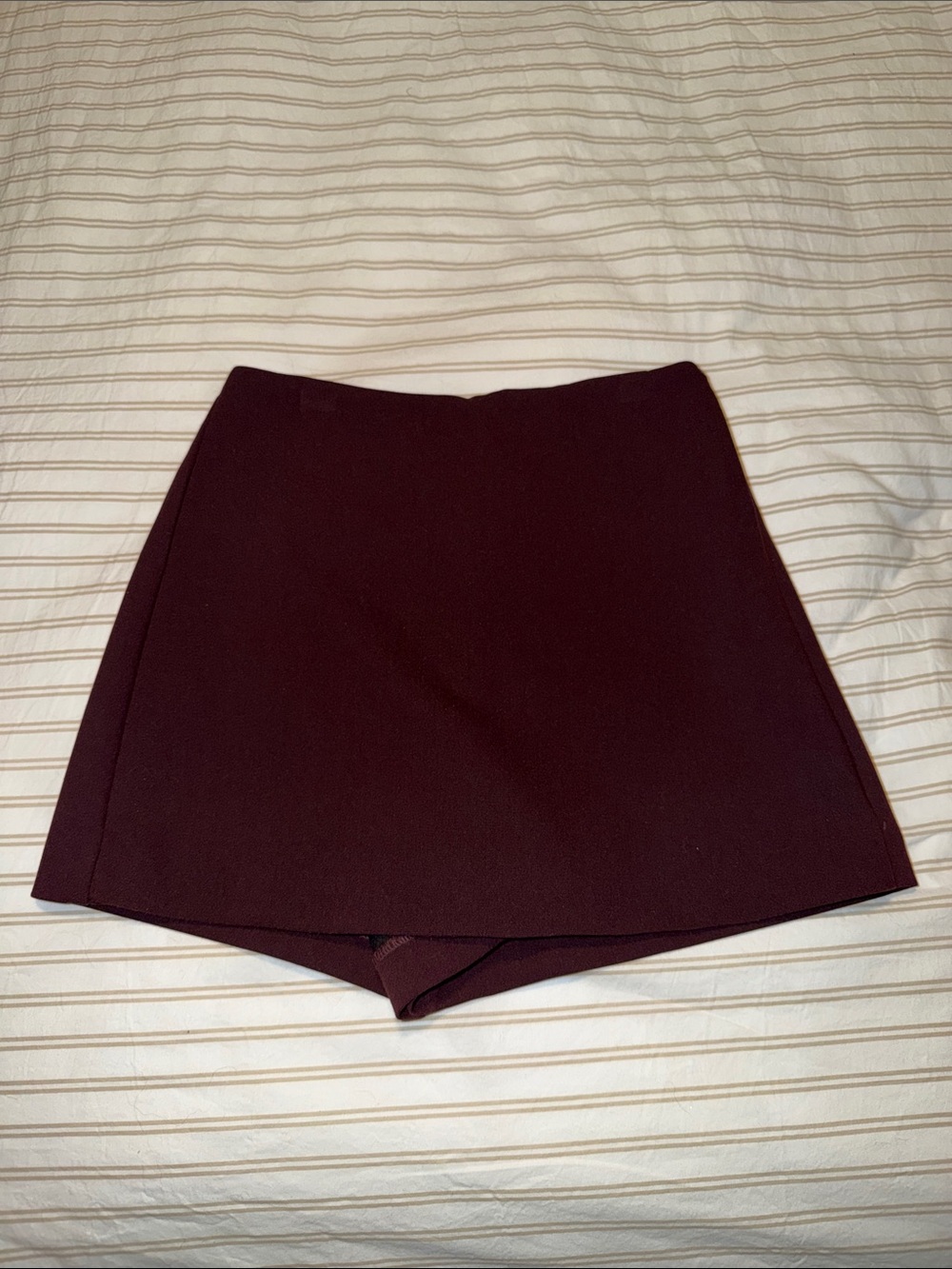 Zara Oxblood Skort Style Skirt